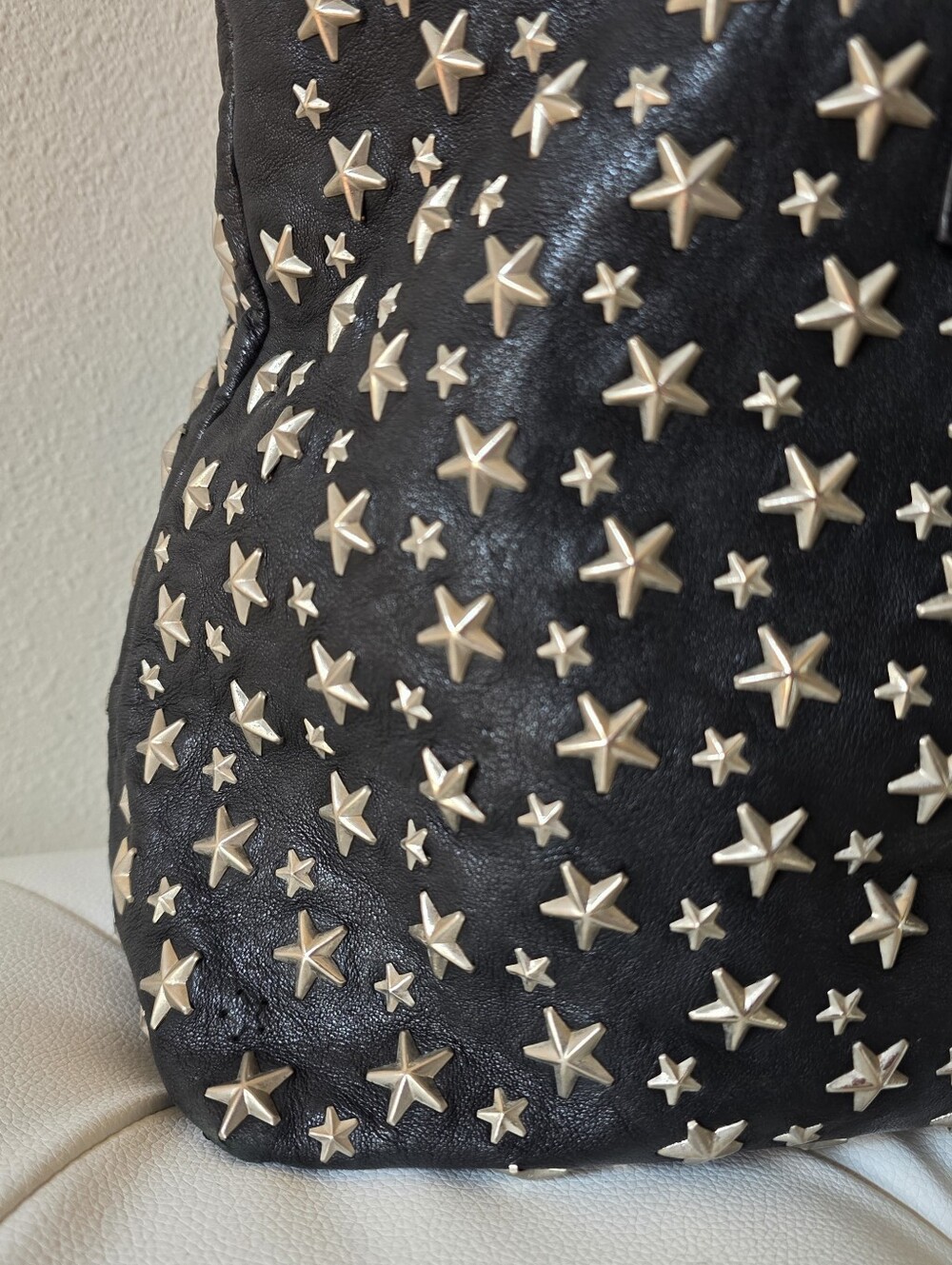 Jimmy Choo Black Studded Star Tote Bag - Picture 6 of 11